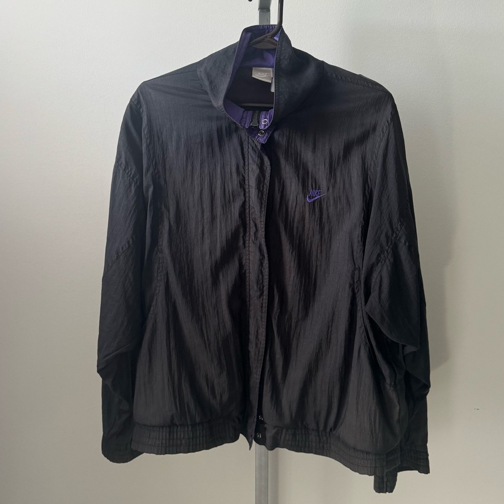 Nike vintage windbreaker 80s black L